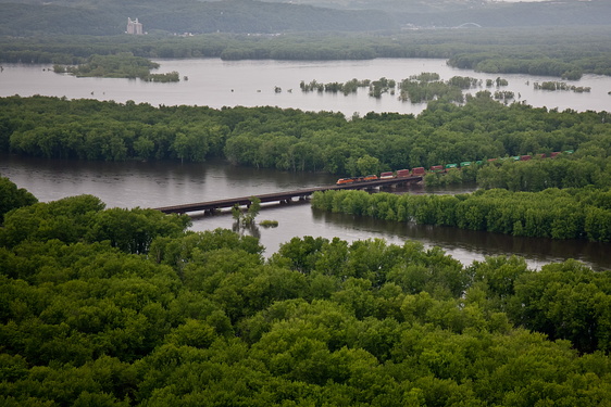 Train Over River - Wyalusing, WI